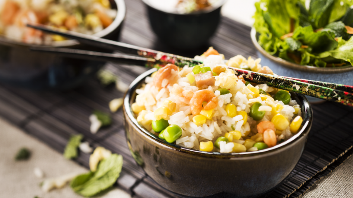 Kantoni rizs - recept Tefal Cook4Me+
