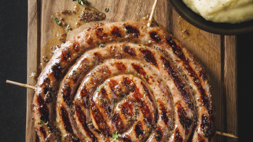 Digital-Saucisse grillees laquee a la moutarde_Grilled sausage with mustard sauce.png
